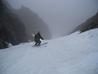 Skiing Narrow Gully.  Photo: Dave Smith