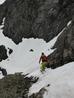 What was left of the traverse into Observatory Gully, June 21st 2014  Photo: Scott Muir