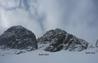 Looking up to South Gully and North Gully.  Photo: Scott Muir