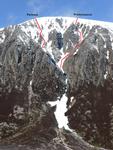 Looking directly into Coire Olc from below.  Photo: Scott Muir