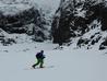 Below the mouth of the gully  Photo: Scott Muir