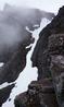 A view into Tower Gully from Tower Ridge, Midsummer 2014.  Photo: Nigel Webber