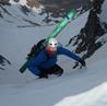 Climbing up to the col.  Photo: Andy Inglis