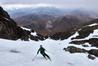 Dave Anderson just above the split in Willink's Gully  Photo: Hamish Frost